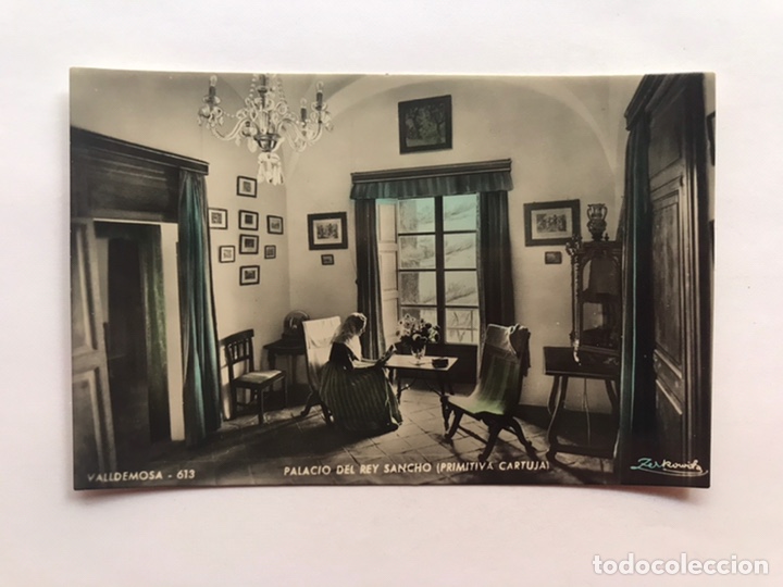 Postais: VALLDEMOSA-MALLORCA. Postal coloreada No.613. Palacio del Rey Sancho. Edic. Zerkowitz