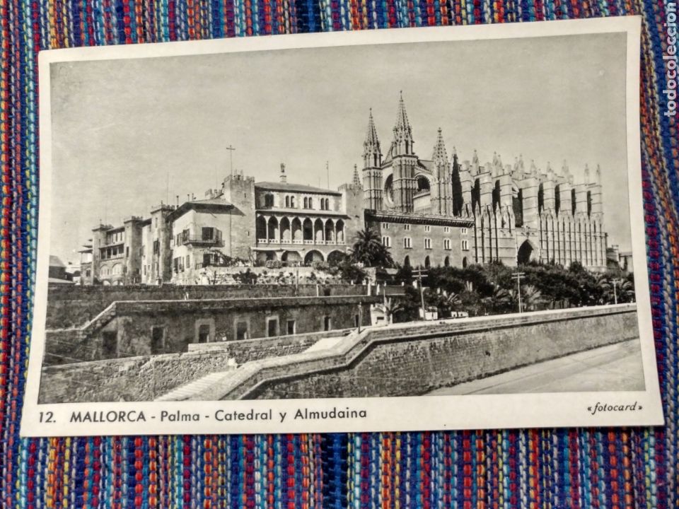 Postales: MALLORCA PALMA CATEDRAL Y ALMUDAINA - Foto 1