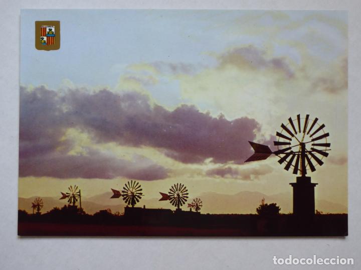 Postales: Postal - Molinos de viento al atardecer - Subirats Casanovas -Escudo de Oro n&uacute;mero 2260