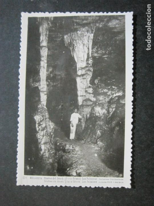 Postkarten: MALLORCA-CUEVAS DEL DRACH-LAS PALMERAS-ANTONIO VICH-81-POSTAL ANTIGUA-(76.283)