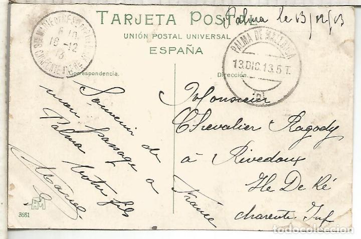 Postales: BALEARES MALLORCA PALMA ESCRITA CON DEFECTOS - Foto 2