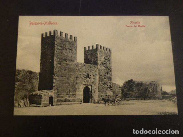 Postales: ALCUDIA MALLORCA PUERTA DEL MUELLE - Foto 1