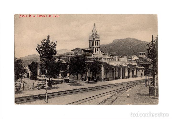 Postales: S&Oacute;LLER.(MALLORCA).- SOLLER ANDEN DE FERROCARRIL. - Foto 1