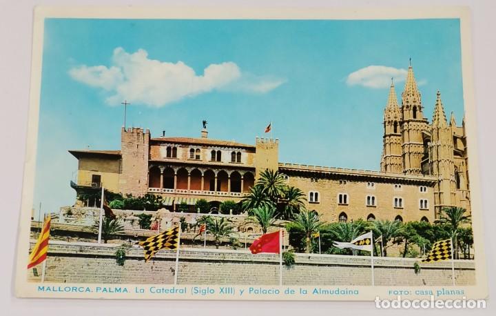 Postales: Postal Mallorca-Palma-La Catedral(Siglo XIII) y Palacio de la Almudaina - Publicidad Fortuny.