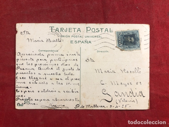 Postales: Tarjeta postal MALLORCA MOLINAR - Foto 2