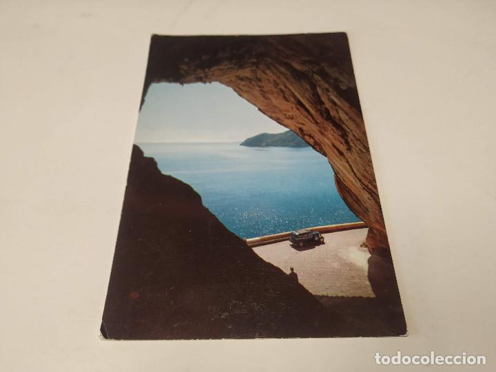 Postales: MALLORCA - POSTAL ART&Aacute; - ENTRADA DE LAS CUEVAS - Foto 1