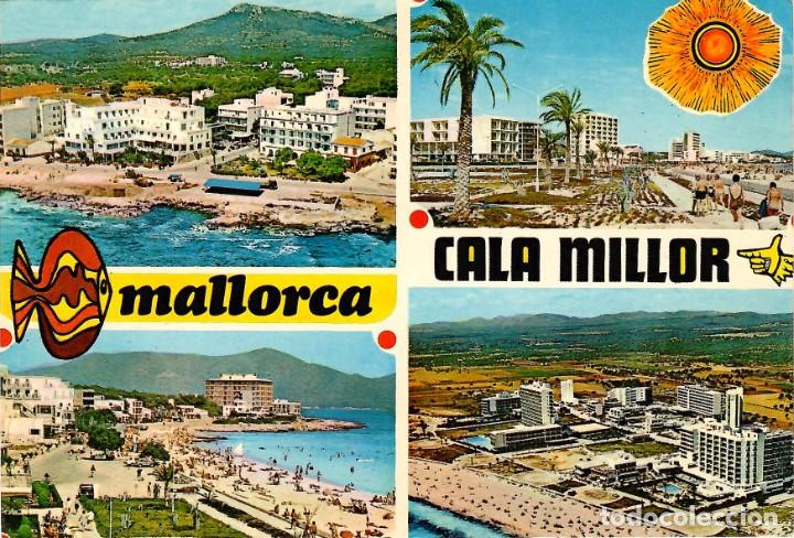 Postales: MALLORCA. Cala Millor. Circulada en 1981. EDICIONES PALMA - Foto 1