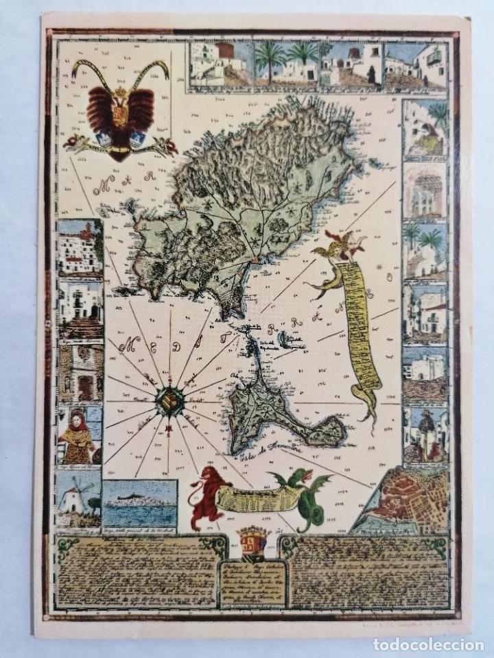 Postales: POSTAL ISLA DE IBIZA A S. M. EL REY FELIPE IV, A&Ntilde;OS 70