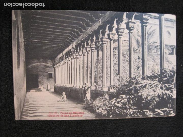 Postales: PALMA DE MALLORCA-CLAUSTRO DE SAN FRANCISCO-AM-62-POSTAL ANTIGUA-(77.879)