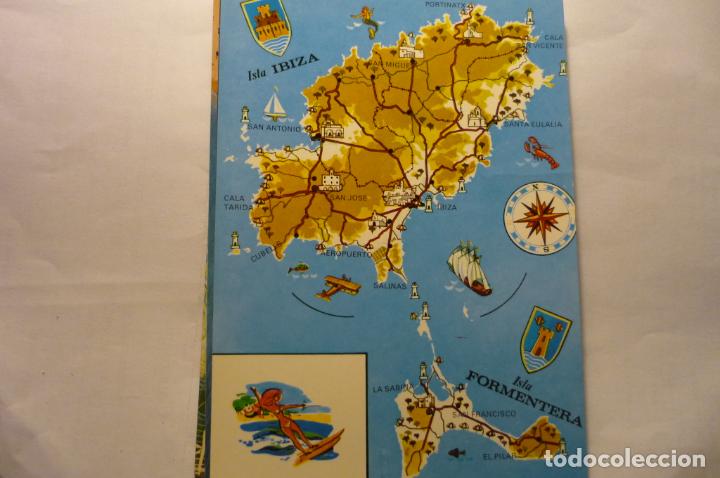 Postales: postal mapa ibiza y formentera - Foto 1