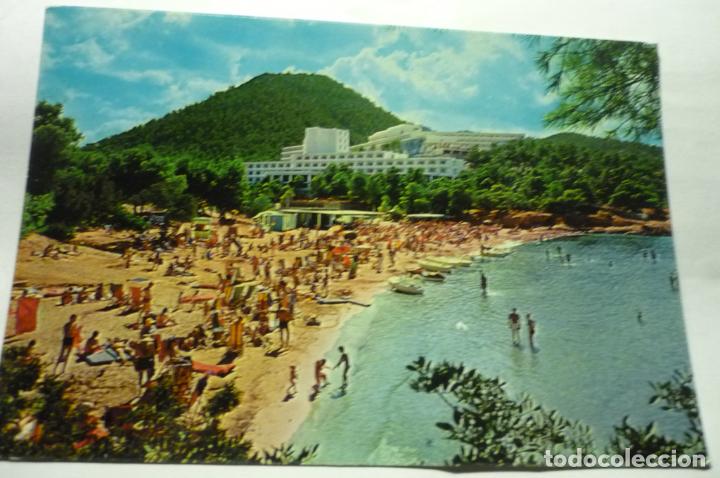 Postales: postal ibiza-`playa portinaix circulada