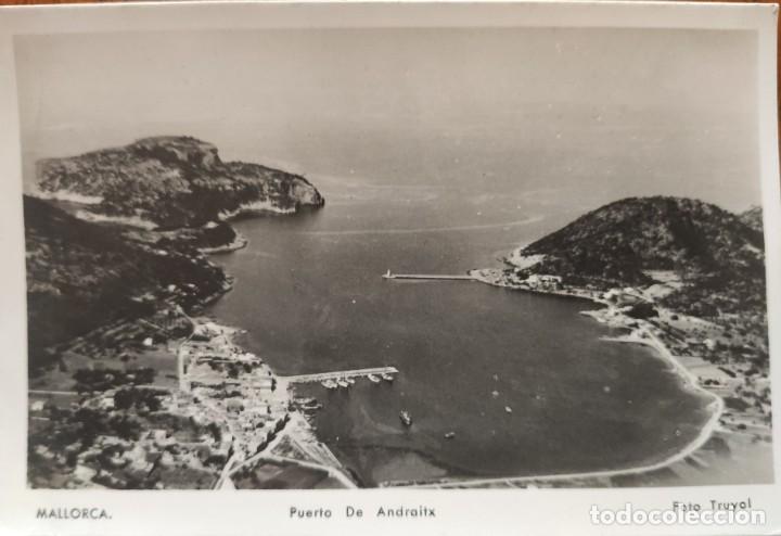 Cartes Postales: PUERTO DE ANDRAITX. MALLORCA. FOTO TRUYOL. DIVIDIDA. CIRCULADA.