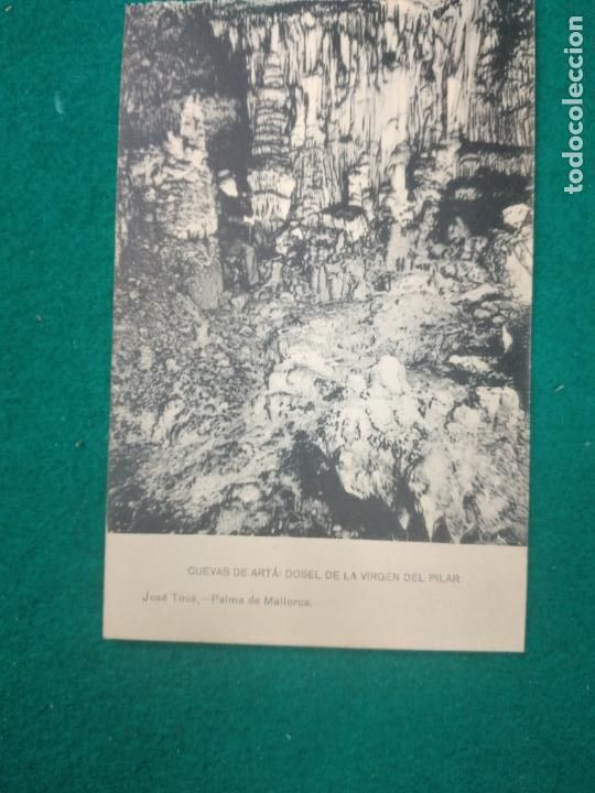 Postais: POSTAL CUEVAS DE ARTA DOSEL DE LA VIRGEN DEL PILAR. PALMA DE MALLORCA.FOTOTIPIA DE HAUSER Y MENET