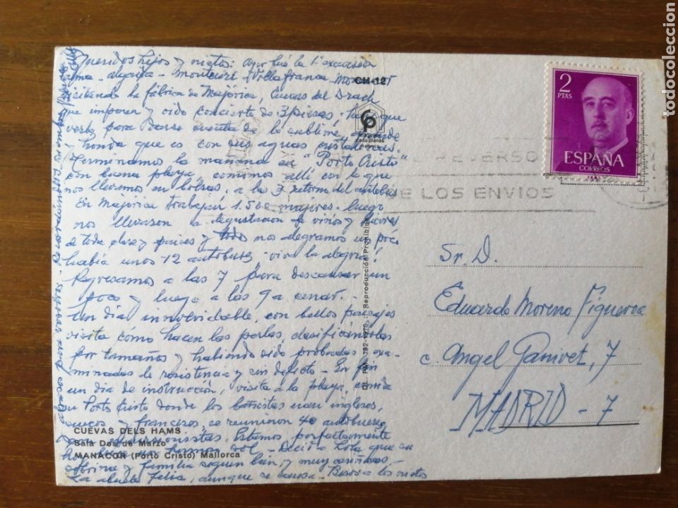 Postales: POSTAL MALLORCA CUEVAS DELS HAMS - Foto 2