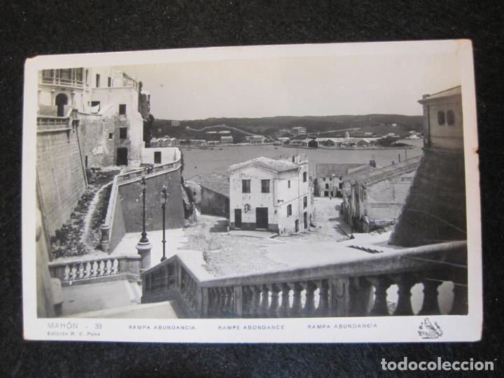 Postais: MAHON-RAMPA ABUNDANCIA-FOTOGRAFICA ORIOL-ED&middot;R.V.PONS-33-POSTAL ANTIGUA-(80.728)