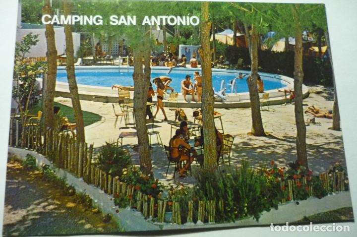 Postales: POSTAL IBIZA-S.ANTONIO ABAD CAMPING PISCINA RESTAUrante