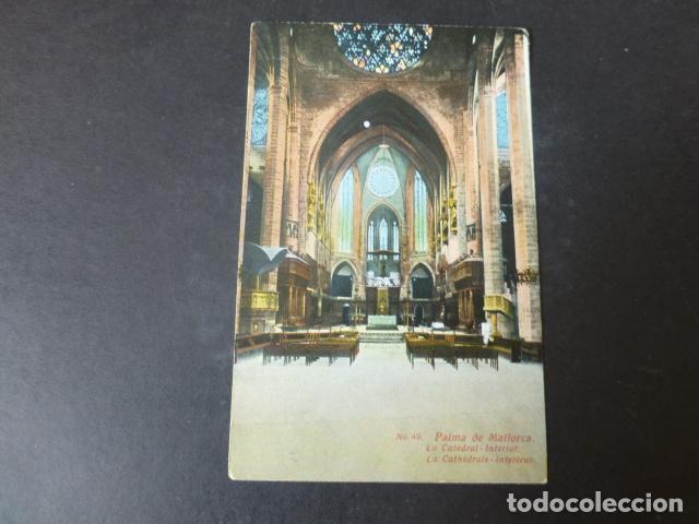 Postales: PALMA DE MALLORCA LA CATEDRAL INTERIOR - Foto 1