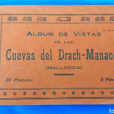Postales: ALBUM DE VISTAS DE LAS CUEVAS DEL DRACH - MANACOR. 20 POSTALES. MALLORCA. Lote 284699683