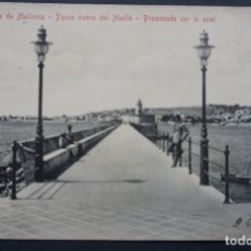 Postales: PALMA DE MALLORCA, PASEO DEL MUELLE, POSTAL CIRCULADA CON SELLO 1917