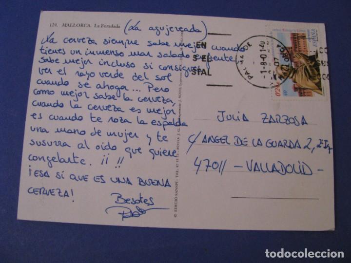 Postales: POSTAL DE MALLORCA. LA FORADADA. ED. SANSPI. 2000. CIRCULADA 2001. - Foto 2