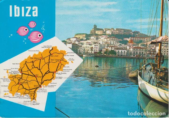 Postales: (4467) IBIZA. MAPA DE LA ISLA - Foto 1