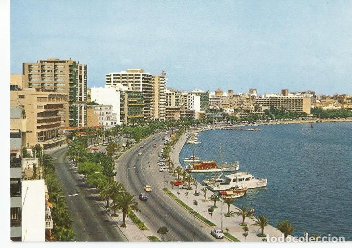 Postales: POSTAL ANTIGUA DE PALMA DE MALLORCA- PASEO MARITIMO-EDICIONES CYP COLOR N&ordm; PM 65- SIN CIRCULAR