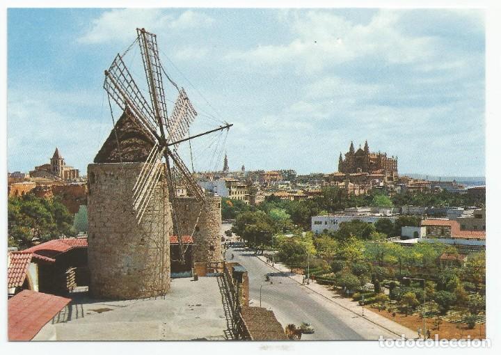 Postales: POSTAL ANTIGUA DE PALMA DE MALLORCA-EL MOLINO,LA CATEDRAL-GARCIA GARRABELLA Y CIA N&ordm; 2-SIN CIRCULAR