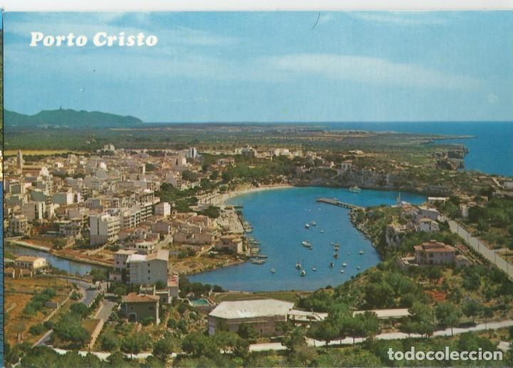 Postales: POSTAL ANTIGUA DE MANACOR(MALLORCA)-PORTO CRISTO VISTA AEREA-EDITA CASA PLANAS-N&ordm; 142 A-SIN CIRCULAR