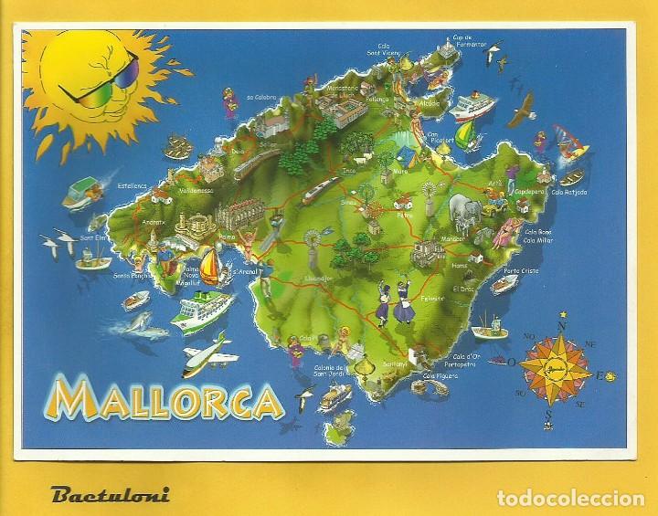 Postales: Mallorca. Mapa - Foto 1