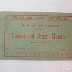 Postales: MALLORCA-CUEVAS DEL DRACH MANACOR-ATV A.T.V.-BLOC CON 18 POSTALES ANTIGUAS-VER FOTOS-(86.549)