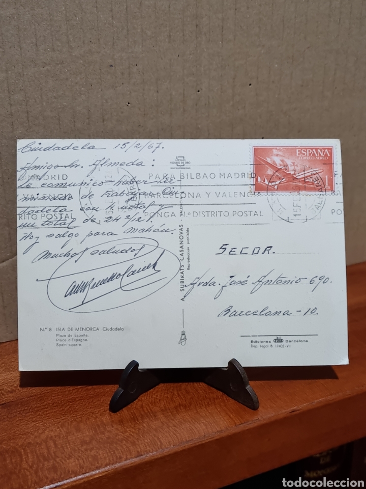 Postales: POSTAL - MENORCA - PLAZA ESPA&Ntilde;A - Foto 2