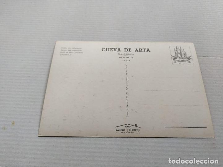 Postales: MALLORCA - POSTAL CUEVA DE ART&Aacute; - SAL&Oacute;N DE COLUMNAS - Foto 2