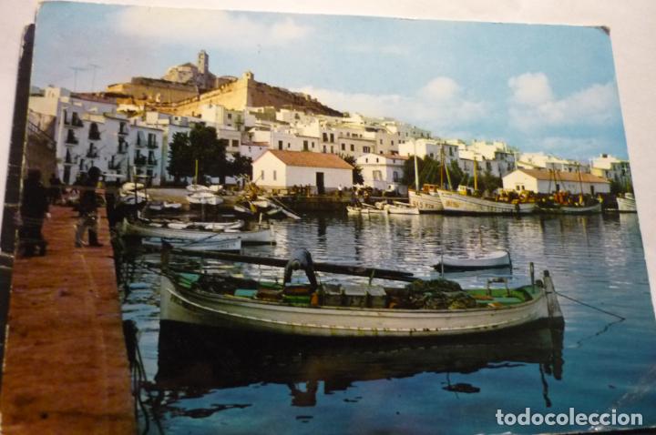 Postales: postal ibiza.-detalle puerto circulada cm
