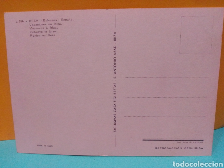 Postales: ANTIGUA POSTAL IBIZA - Foto 2