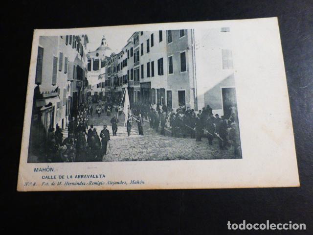 Postales: MAHON MENORCA CALLE DE LA ARRAVALETA - Foto 1