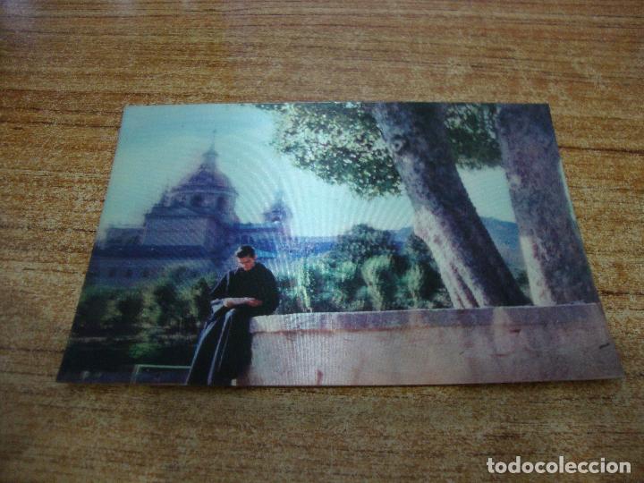 Postales: POSTAL TRIDIMENSIONAL MONASTERIO DEL ESCORIAL MADRID - Foto 1