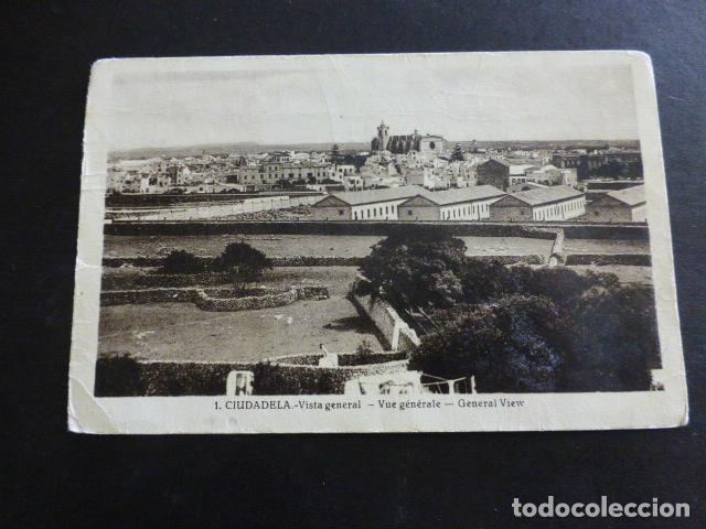 Postales: CIUDADELA MENORCA VISTA GENERAL - Foto 1