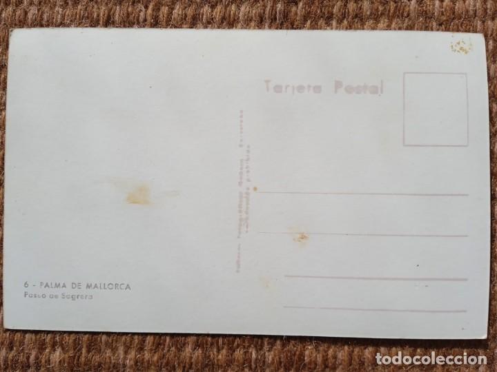 Postales: PALMA DE MALLORCA - PASEO DE SAGRERA - Foto 2