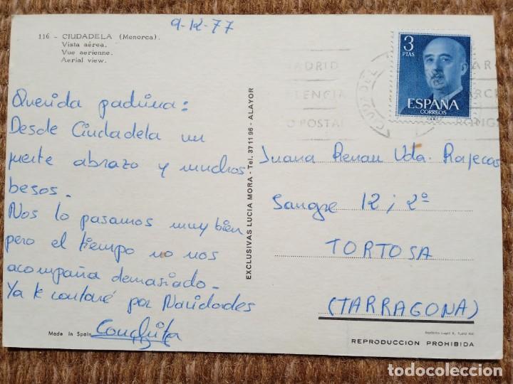 Postales: CIUDADELA - MENORCA - ED LUCIA MORA - Foto 2