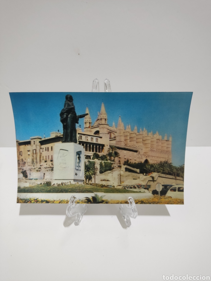 Postales: NUEVA - Postal 3-D Stereorama Espa&ntilde;ola - Monumento a Ram&oacute;n Llull Palma de Mallorca