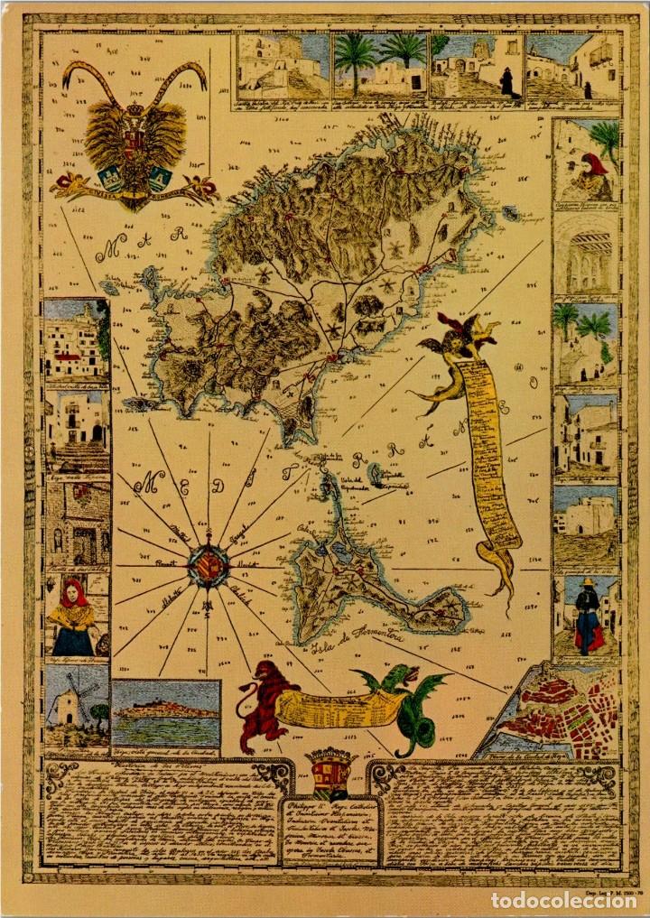 Postales: Isla de Ibiza a S.M. el Rey Felipe IV - CyP N&ordm; ME 149 - 150x105mm