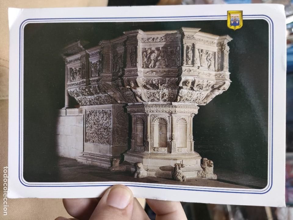 Cartoline: Postal Catedral de Mallorca P&uacute;lpito Mayor Juan de Salas Siglo XVI N 24 ESCUDO DE ORO BALEARES esquin
