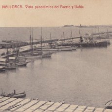 Postales: PALMA DE MALLORCA, PUERTO Y BAHIA. ED. FOTOTIPIA THOMAS Nº 3. ESCRITA EN 1922. Lote 364103991