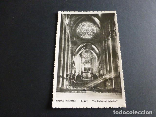 Postales: PALMA DE MALLORCA LA CATEDRAL INTERIOR - Foto 1