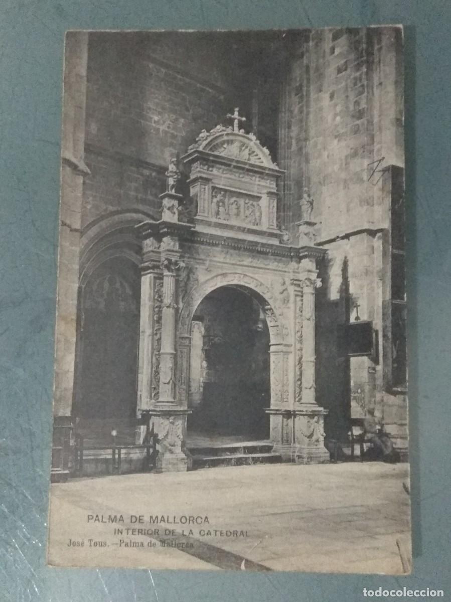 Postales: POSTAL PALMA DE MALLORCA. INTERIOR DE LA CATEDRAL. - Foto 1