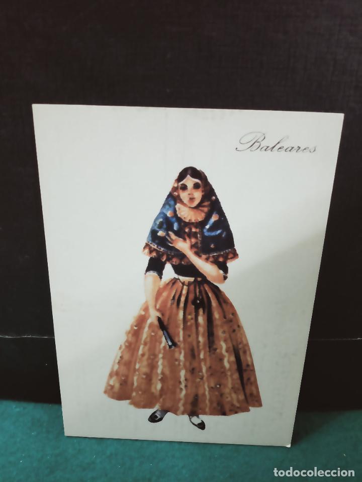 Postales: POSTALES TRAJE REGIONAL BALEARES. PUBLICIDAD PRONITOL 1973 CIRCULADA