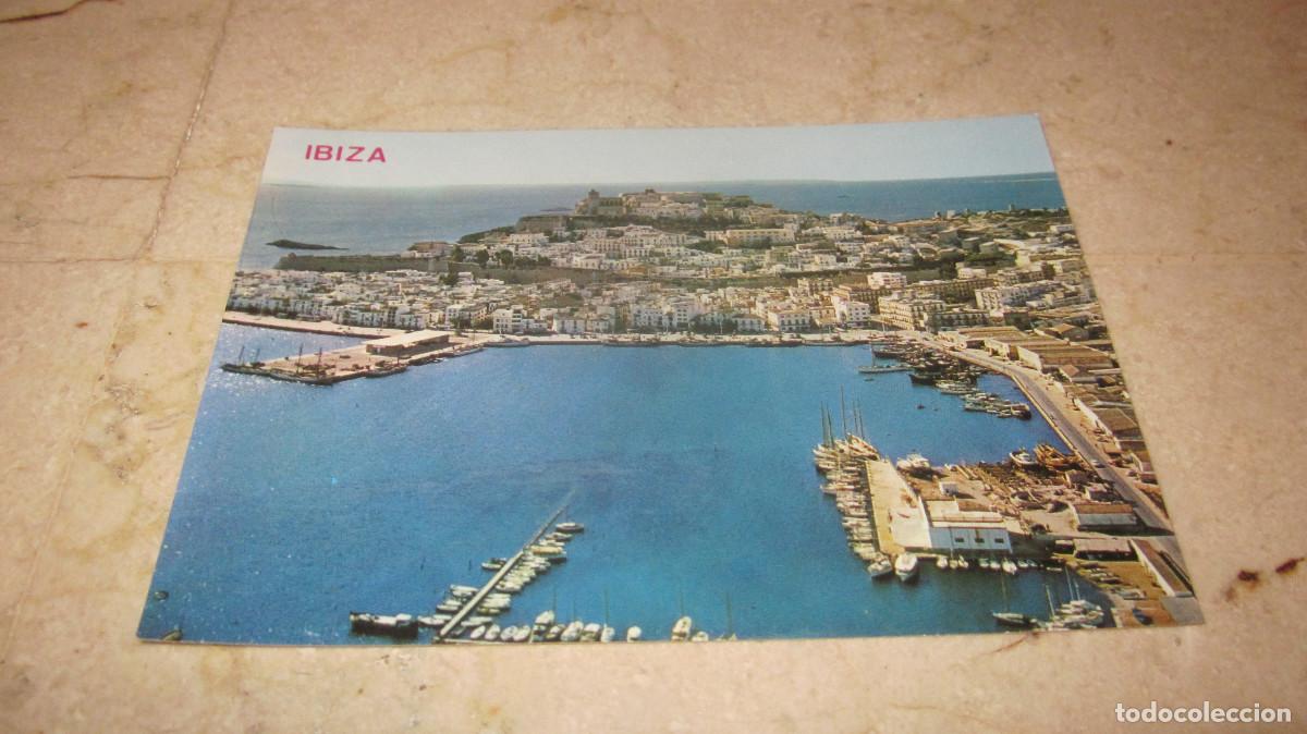 Postales: POSTAL VISTA EN AVION IBIZA - A&Ntilde;OS 60/70