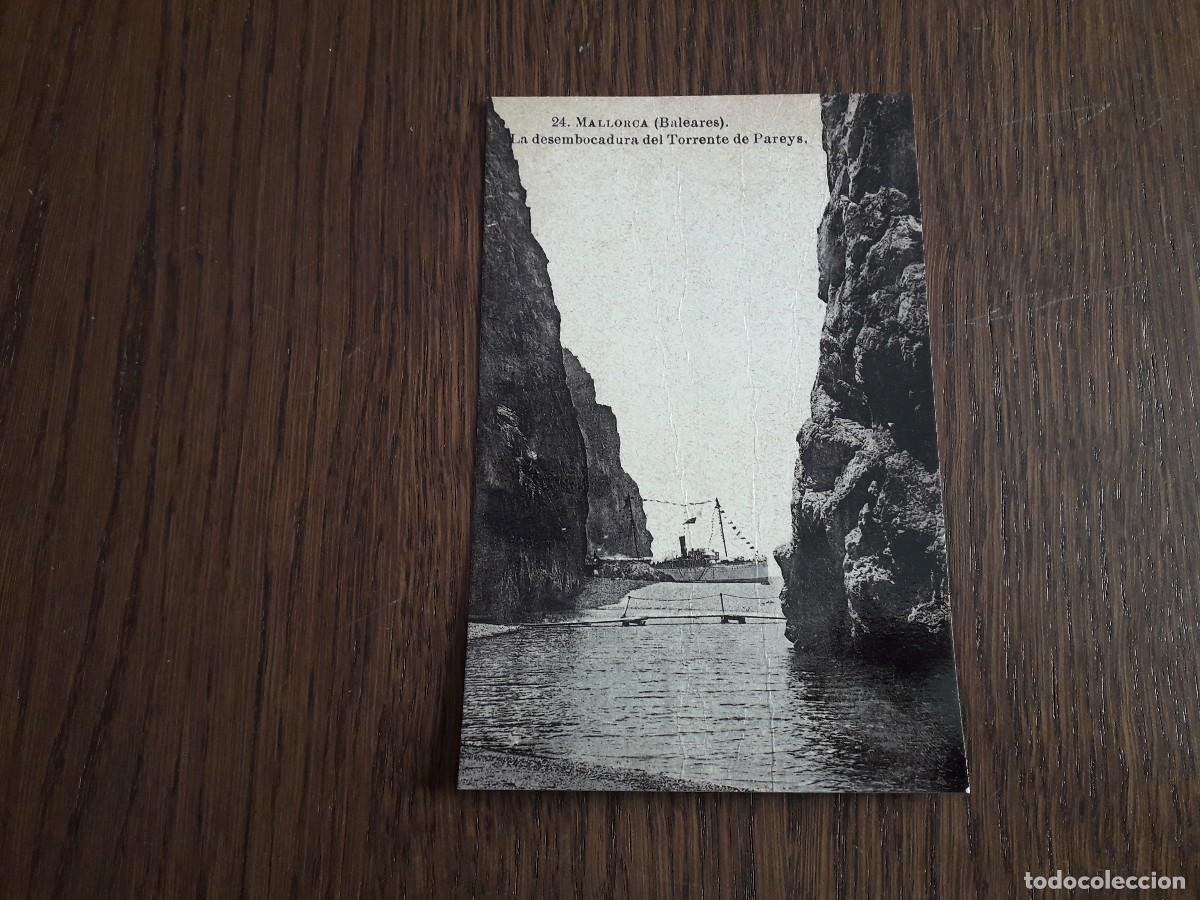 Postales: reproducci&oacute;n de postal antigua, vapor Balear en torrent de Pareis, Diario de Mallorca.