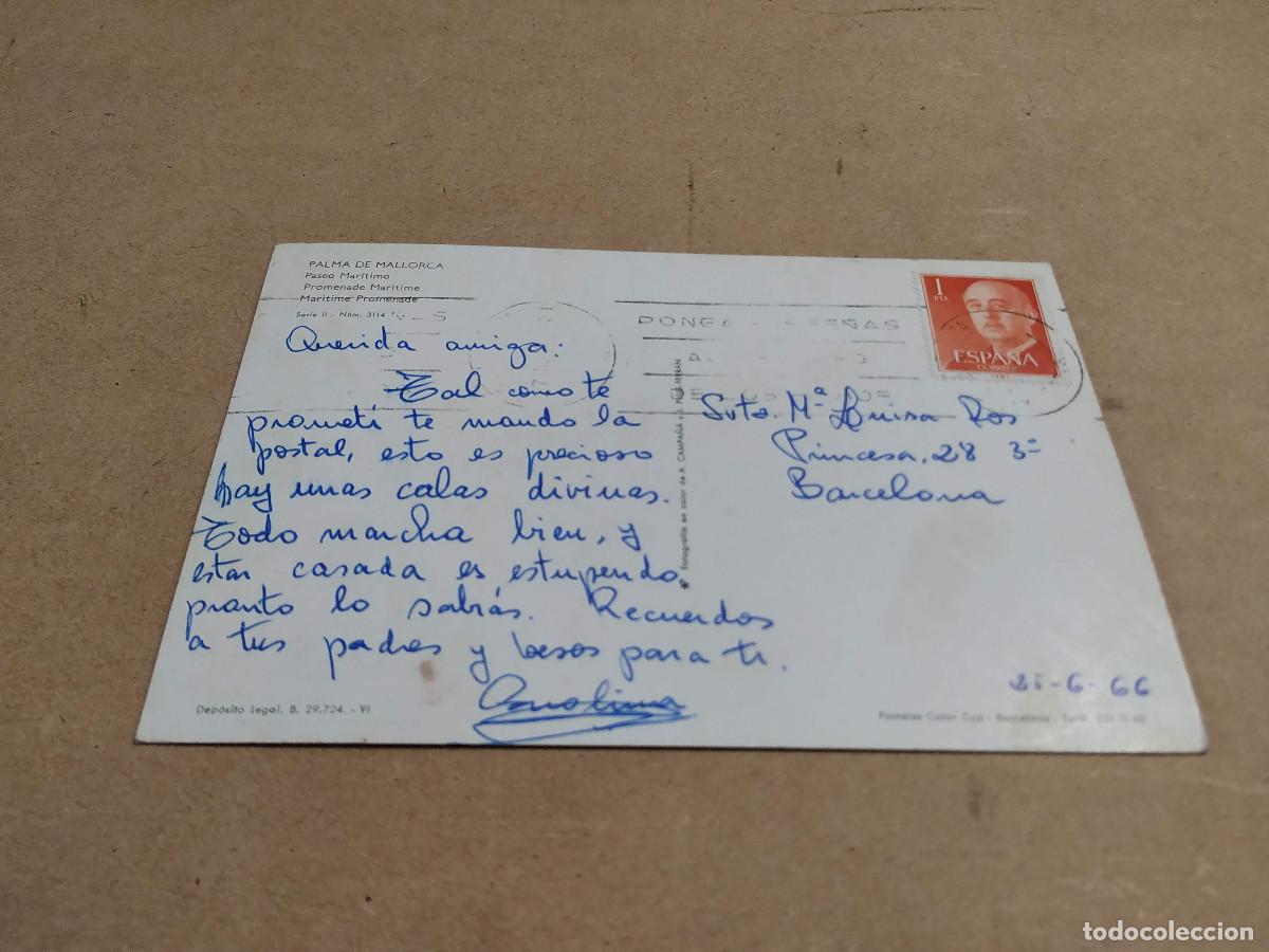 Postales: MALLORCA - POSTAL PALMA - PASEO MAR&Iacute;TIMO - Foto 2