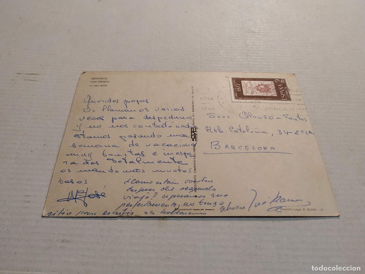 Postales: MENORCA - POSTAL CALA GALDANA - Foto 2